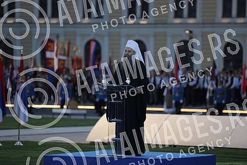 The central manifestation on the occasion of the Day of Serbian Unity, Freedom and the National Flag is being held on Savka Square near the monument to Stefan Nemanja.
Centralna manifestacija povodom Dana srpskog jedinstva, slobode i nacionalne zas The central manifestation on the occasion of the Day of Serbian Unity, Freedom and the National Flag is being held on Savka Square near the monument to Stefan Nemanja.
Centralna manifestacija povodom Dana srpskog jedinstva, slobode i nacionalne zas