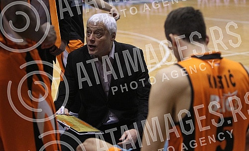 Match of the 10 rounds of the ABA League 2 played in the Ranko Zeravica hall between KK Dynamic and KK Zrinjski (Mostar).Utakmica 10 kola ABA lige 2 odigrana u hali Ranko Zeravica izmedju KK Dynamic i KK Zrinjski (Mostar). 