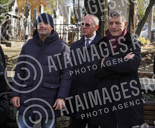 Funeral of Miroslav Popovic, President of the Serbian Professional Boxing Federation held at the New Cemetery - In the Alley of Merited Citizens.Sahrana Miroslava Popovic, predsednik Srpske profi boks federacije odrzana na Novom groblju - U Aleji za