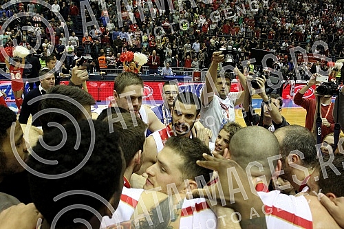 Utakmica sedmog (7.) kola Evrolige (7th Round Group A Turkish Airlines Euroleague) izmedju KK Crvena zvezda Telekom (Belgrade, Serbia) i Real Madrid (Madrid, Spain) odigran u Hali Pionir. 
