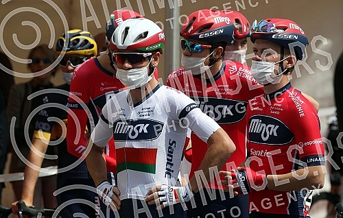 The 15th International Bicycle Race Belgrade - Banja Luka started from the Republic square.Sa Trga republike krenula je 15. Medjunarodna biciklisticka trka Beograd - Banjaluka.