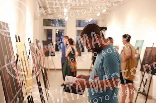 In the Endzio Hub, the opening of an exhibition of photographs called 