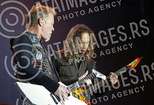 Concert of American heavy metal band - Metallica held in Usce.Koncert americkog hevi metal benda - Metalika (Metallica) odrzan na Uscu.