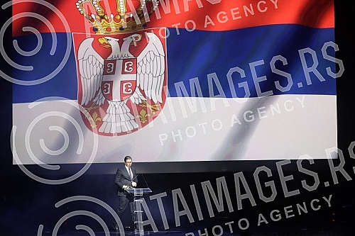 The ceremonial academy in Belgrade's Kombank hall marked the Day of Remembrance for the victims of the 1999 NATO aggression.
Svecanom akademijom u beogradskoj Kombank dvorani, obelezen je Dan secanja na stradale u NATO agresiji 1999. godine. The ceremonial academy in Belgrade's Kombank hall marked the Day of Remembrance for the victims of the 1999 NATO aggression.
Svecanom akademijom u beogradskoj Kombank dvorani, obelezen je Dan secanja na stradale u NATO agresiji 1999. godine.