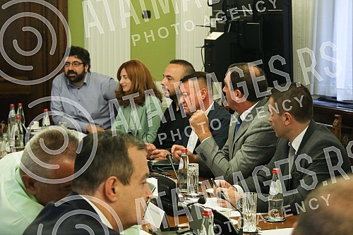 The President of the National Assembly of the Republic of Serbia, Ivica Dacic, held a meeting with the authorized representatives of the declared lists in order to prepare the First Session of the National Assembly in the Thirteenth Convocation.Pr