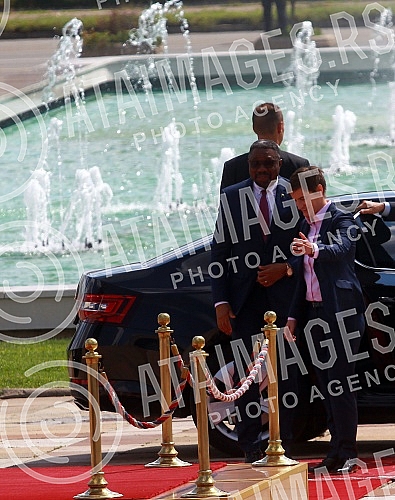 The Prime Minister of the Republic of Serbia, Ana Brnabic, met with the Prime Minister of the Democratic Republic of São Tomé and Príncipe, Jorge Bom Jesus, in the Palace of Serbia.Predsednica Vlade Republike Srbije Ana Brnabic sastala  se sa preds