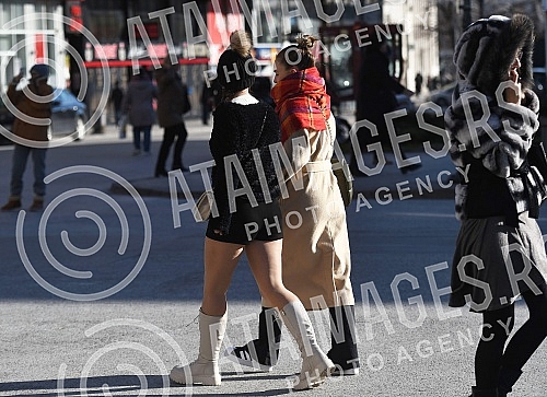 The last day of November 2021 on the streets of Novi Sad.Poslednji dan novembra 2021. na ulicama Novog Sada.