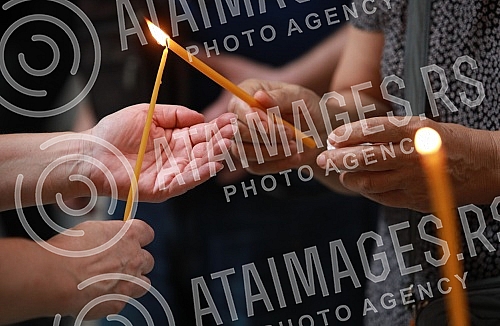 A memorial service was held in the Church of St. Mark, organized by the families of the missing and killed 