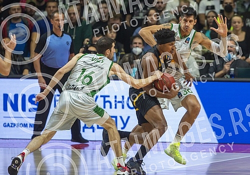 The match of the third round of 7DAYS EuroCup between BC Partizan NIS and BC Joventut was played in the hall Aleksandar Nikolic.Utakmica treceg kola 7DAYS EuroCup izmedju KK Partizan NIS i KK Huventud odigrana je u hali Aleksandar Nikolic.