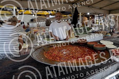 The festival in honor of roast - Pecenjijada in Stopanja..Festival u slavu pecenja - Pecenjijada u Stopanji.