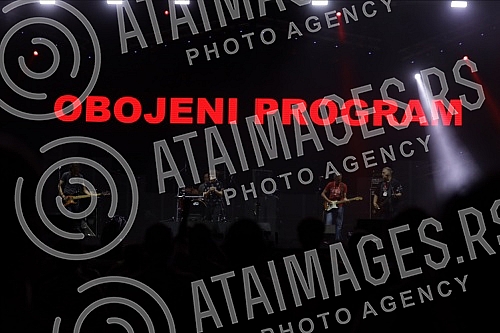 Performance of the group Colored Program on the third day of the Exit Festival 2021 on the Main Stage.Nastup grupe Obojeni program treceg dana Exit festivala 2021. na bini Main stage. 