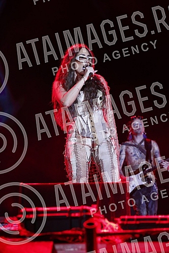 Performance of Senidah at the Exit festival on the Main Stage.Nastup Senidah na Exit festivalu na Glavnoj bini.