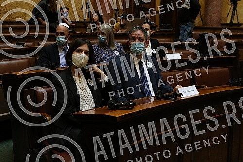 The President of the National Assembly, Ivica Dacic, addressed the celebration of the Jewish holiday of Hanukkah, organized by the Parliamentary Group of Friendship with Israel, whose president is Vladimir Marinkovic, and in cooperation with the Amba