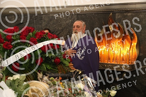 Burial of Isidora Zebeljan at the New Cemetery.Sahrana Isidore Zebeljan na Novom groblju.