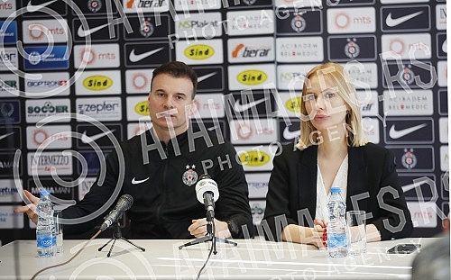 A press conference on the occasion of the match between Radnicki from Nis and Partizan, which is scheduled for Saturday at 2.30 pm, was held at the press center at the Teleoptik Stadium.Konferencija za medije povodom utakmice izmedju Radnickog iz N