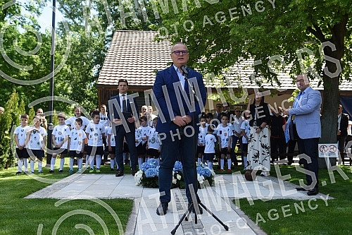 Unveiling of the memorial bust of Hugo Bulija in the SC of the Football Association of Belgrade on Ada Ciganlija.Otkrivanje spomen biste Hugu Buliju u SC Fudbalskog saveza Beograda na Adi Ciganliji.