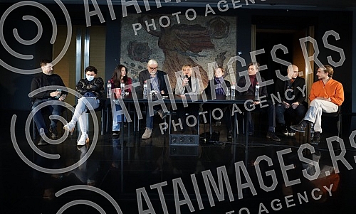 A press conference on the occasion of the premiere of the play Zagreb - Belgrade via Sarajevo by Jelica Zupanc, directed by Gorcin Stojanovic, was held at the Yugoslav Drama Theater.Konferencija za medije povodom premijere predstave Zagreb  Beogra