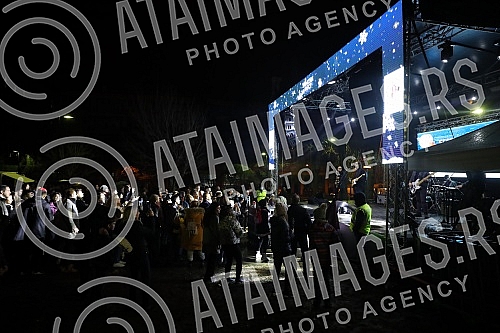 Performance of the music band Vampiri in the Student Park at the Winter Fest event, which was organized by the Youth Office of the City of Belgrade for the first time this winter.Nastup grupe Vampiri u Studentskom parku na manifestaciji Zimski fest
