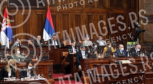 The Prime Minister of the Republic of Serbia, Ana Brnabic, and members of the Government, are answering questions from MPs in the House of the National Assembly.Predsednica Vlade Republike Srbije Ana Brnabic sa clanovima vlade, odgovara na pitanja 