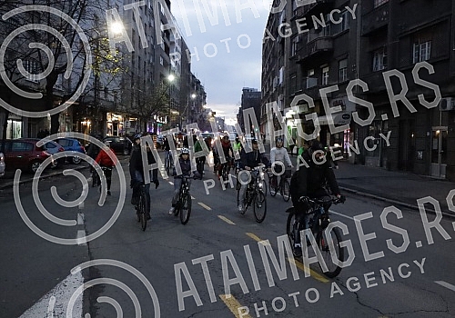 Belgrade cyclists held a protest ride - 121. Critical mass entitled Belgrade cyclists held a protest ride - 121. Critical mass entitled