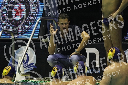 Utakmica osmog (8.) kola Regionalne Triglav Lige u vaterpolu odigrana na bazenu SRC Banjica izmedju VK Partizan Raiffeisen (Beograd/Srbija) i PVK Jadran Carine (Herceg Novi/Montenegro). Utakmica osmog (8.) kola Regionalne Triglav Lige u vaterpolu odigrana na bazenu SRC Banjica izmedju VK Partizan Raiffeisen (Beograd/Srbija) i PVK Jadran Carine (Herceg Novi/Montenegro).