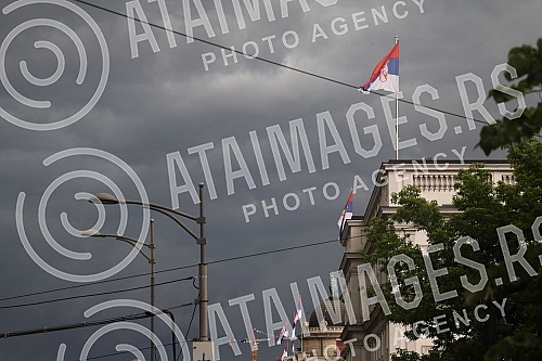 The sky over Belgrade before the storm.Nebo nad Beogradom pred oluju.