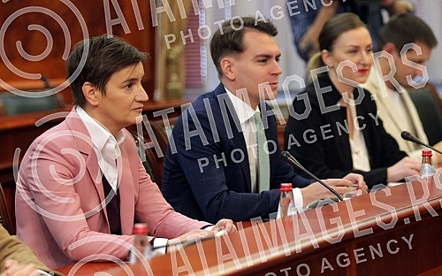 The Prime Minister of the Republic of Serbia, Ana Brnabic, met with the Deputy Assistant Secretary for European and Eurasian Affairs and the Special Envoy of the United States of America for the Western Balkans, Gabriel Escobar.
Predsednica Vlade Re The Prime Minister of the Republic of Serbia, Ana Brnabic, met with the Deputy Assistant Secretary for European and Eurasian Affairs and the Special Envoy of the United States of America for the Western Balkans, Gabriel Escobar.
Predsednica Vlade Re