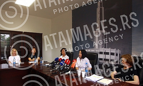 The press conference where the first phase of the reconstruction, adaptation and renovation of the Central Tower building in the Old Fair complex in Belgrade was presented was held in the working rooms of the Old Fair Memorial Center.Konferencija z