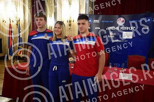 On the occasion of organizing the World Wrestling Championship, a press conference was held in the Old Palace.Povodom organizovanja Svetskog prvenstva u rvanju, u Starom dvoru odrzana je konferencija za medije.