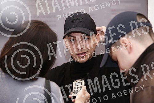 Press conference of the acting and author team of the film 