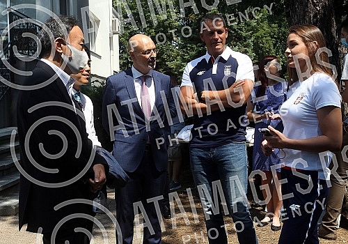 The Olympic Committee of Serbia and Toyota Serbia organized a press conference on the occasion of the presentation of the Letter of Welcome to Japan to the Olympic Team of Serbia by the President of Toyota Adria,  Kensuke Tsuchiya.Olimpijski komite