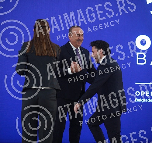 The Open Balkan Leaders' Summit was opened in the Palace of Serbia.U Palati Srbija otvoren je Samita lidera Otvorenog Balkana.