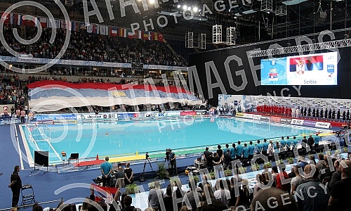 Evropsko prvenstvo u vaterpolu (European waterpolo championships - 32nd for men and 16th for women) Srbija - Malta (Serbia vs Malta - men). Evropsko prvenstvo u vaterpolu (European waterpolo championships - 32nd for men and 16th for women) Srbija - Malta (Serbia vs Malta - men).