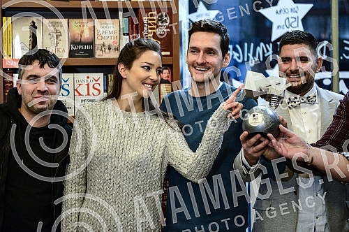 In the bookshop Academy was held ceremonial presenting MTV awards and promotion plate Group SARS.
U knjizari Akademija odrzano je svecano urucivanje MTV nagrade i promocija ploce grupe SARS. In the bookshop Academy was held ceremonial presenting MTV awards and promotion plate Group SARS.
U knjizari Akademija odrzano je svecano urucivanje MTV nagrade i promocija ploce grupe SARS.