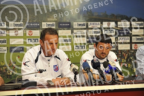 Konferencija za medije pred utakmicu drugog kola kvalifikacija za Ligu Evrope u Kluzu (Cluj - Napoca, Romania) izmedju CFR 1907 CLUJ - FK Jagodina Konferencija za medije pred utakmicu drugog kola kvalifikacija za Ligu Evrope u Kluzu (Cluj - Napoca, Romania) izmedju CFR 1907 CLUJ - FK Jagodina