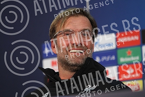 Press conference of Jurgen Klopp before the match of 4 rounds of Group C in the Champions League.Pres konferencija Jirgena Klopa pred utakmicu 4 kola grupe C u Ligi sampiona.