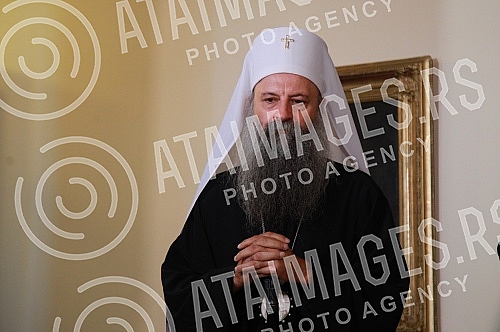 The President of the Republic of Serbia, Aleksandar Vucic, met in the premises of the Serbian Patriarchate with His Holiness Patriarch Porphyry of Serbia, on the occasion of the 80th anniversary of the establishment of the concentration system and de The President of the Republic of Serbia, Aleksandar Vucic, met in the premises of the Serbian Patriarchate with His Holiness Patriarch Porphyry of Serbia, on the occasion of the 80th anniversary of the establishment of the concentration system and de