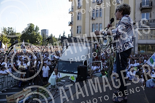 In front of the House of the National Assembly, a protest of several non-governmental organizations began, entitled 