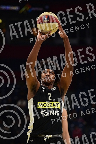 The match of Aba League between KK Partizan Mozzart Bet and KK Buducnost Voli.Utakmica Aba Lige izmedju KK Partizan Mozzart Bet i KK Buducnost Voli.