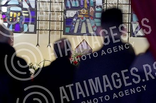 Funeral - cremation of actor Desimir Stanojevic held at the New Cemetery.Sahrana - kremacija glumca Desimira Stanojevica odrzana na Novom groblju.