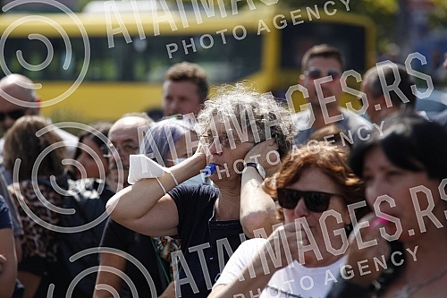 A protest of the Union of Education Workers of Serbia called 