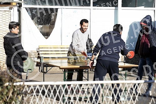 Refugees camp Adasevci near border with Croatia.Izbeglice u kampu Adasevci, na granici sa Hrvatskom.