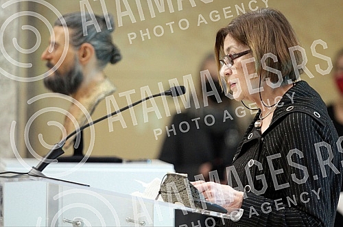 The prehistoric MetaHuman man, who really lived 10,000 years ago in Lepenski vir, was presented at the National Museum, after the world premiere of the global innovation from Serbia at Expo 2020 Dubai, on December 16, 2021.Praistorijski MetaHuman c