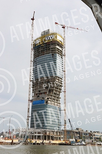 View of Belgrade from the river Sava.Pogled na Beograd sa reke Save.