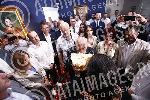 The movement for the renewal of the Kingdom of Serbia by Vojislav Mihailovic marked the party's Patron saint day - Vidovdan.Pokret obnove Kraljevine Srbije Vojislava Mihailovica obelezio je stranacku Slavu - Vidovdan