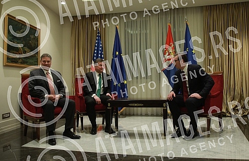 The President of the Republic of Serbia, Aleksandar Vucic, met with the US Deputy Assistant Secretary of State, Gabriel Escobar, and the European Union Special Representative for Belgrade-Pristina Dialogue and Other Western Balkans Regional Issues, M