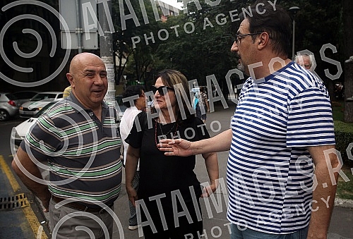 A protest against the demolition of a residential building in Vidovdanska Street, organized by the coalition 