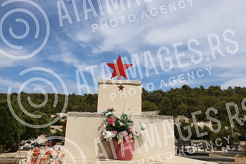 Cemetery of St. Roka in Vela Luka, on Korcula.Groblje sv. Roka u Veloj Luci, na Korculi.