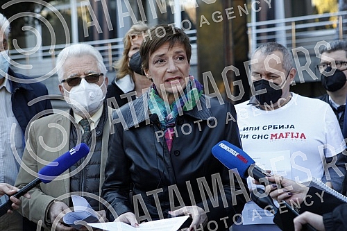 The Democratic Party and the Assembly of Free Serbia held a joint press conference in front of the Ministry of Health and Of the Republic Public Prosecutor's Office, and the topic of the conference was the filing of criminal charges against the Prime