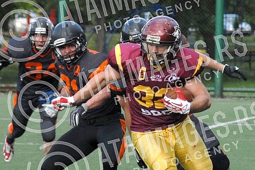 Utakmica odlozenog cetvrtog (4.) kola Sport klub prve lige Srbije u americkom fudbalu, izmedju SBB Vukova (Beograd) i Imperatori (Nis). Utakmica odlozenog cetvrtog (4.) kola Sport klub prve lige Srbije u americkom fudbalu, izmedju SBB Vukova (Beograd) i Imperatori (Nis).